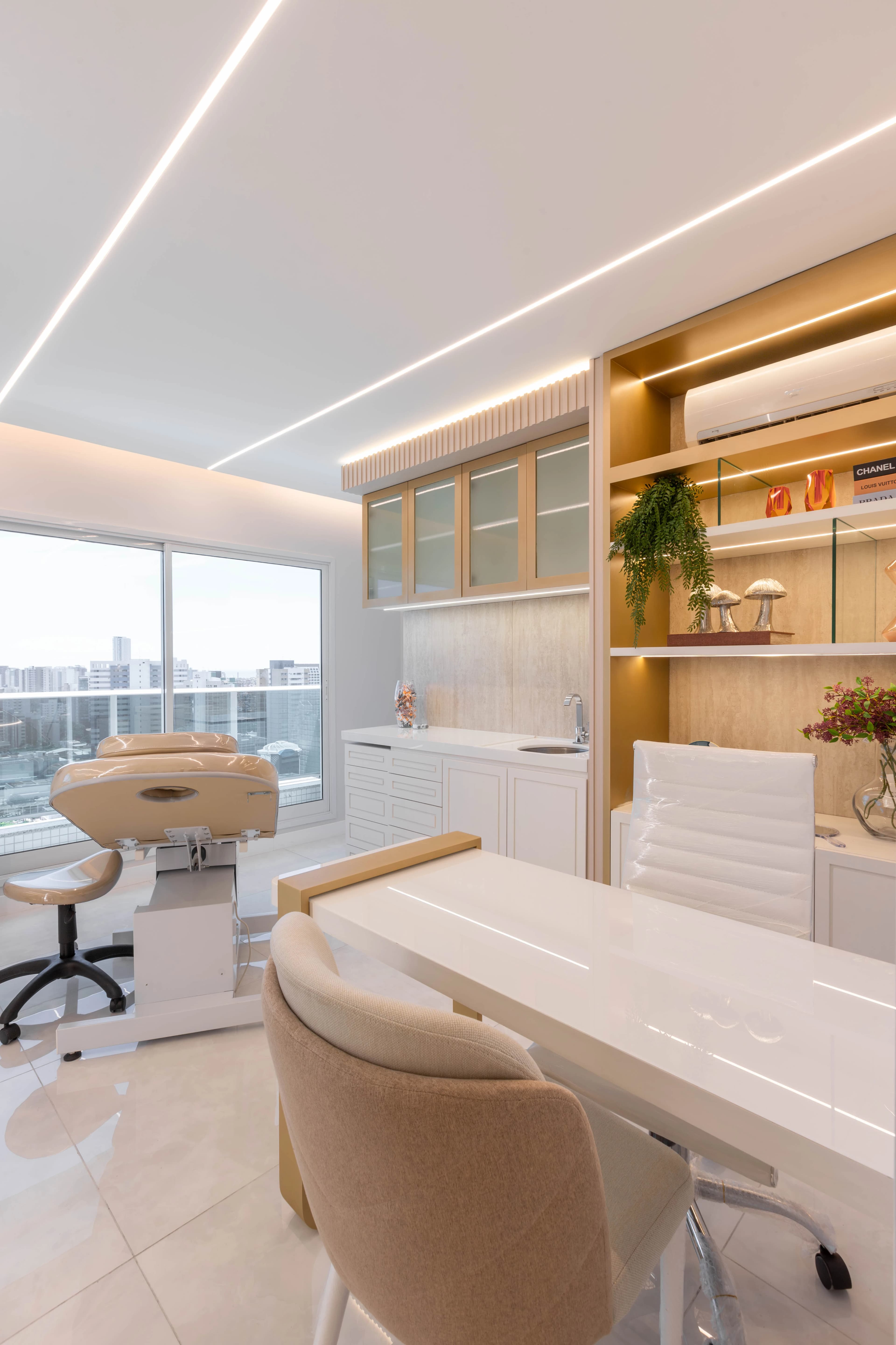perspectiva do ambiente do projeto La Clinic em Fortaleza, CE