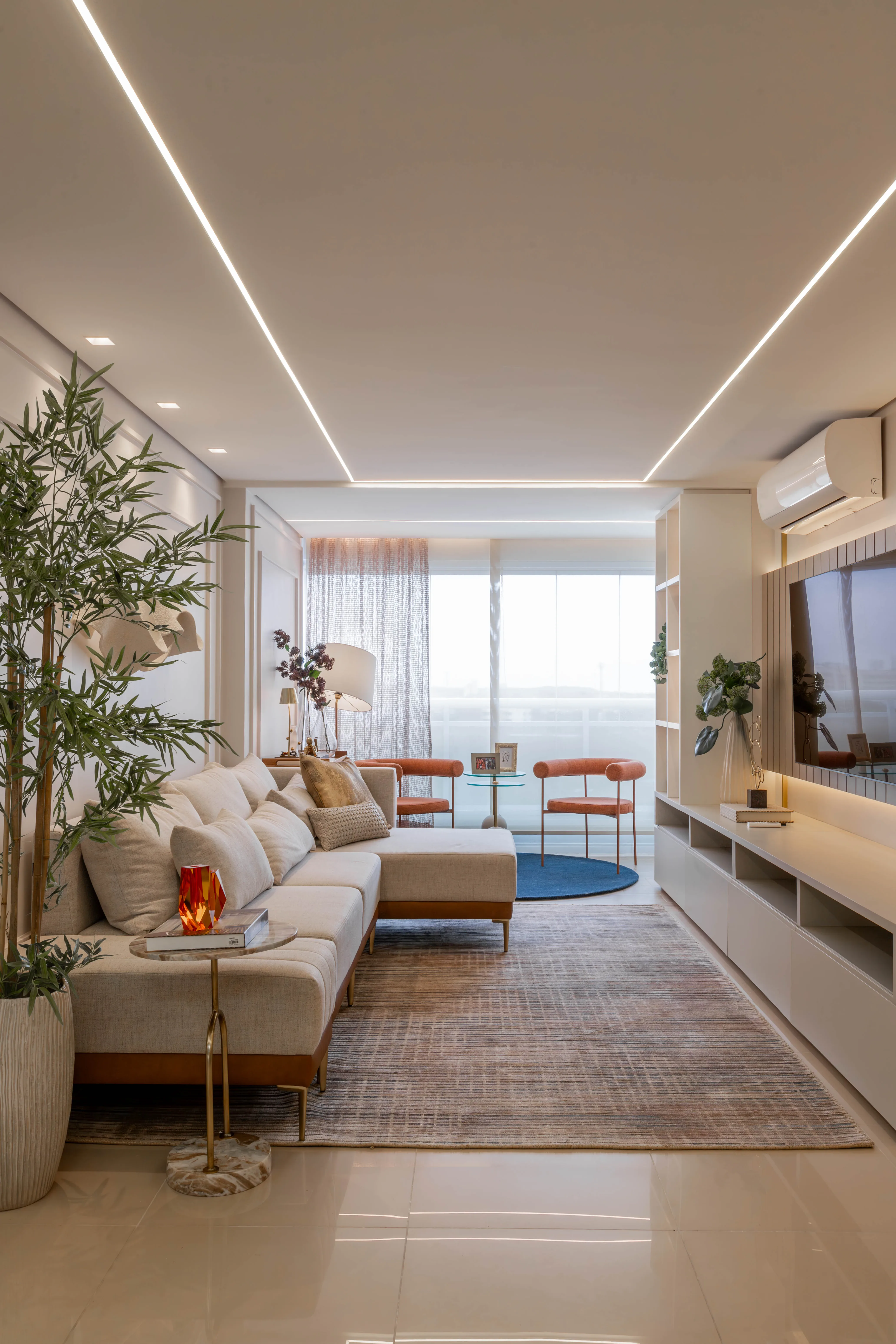 Apartamento contemporâneo do projeto Residencial LV em Fortaleza