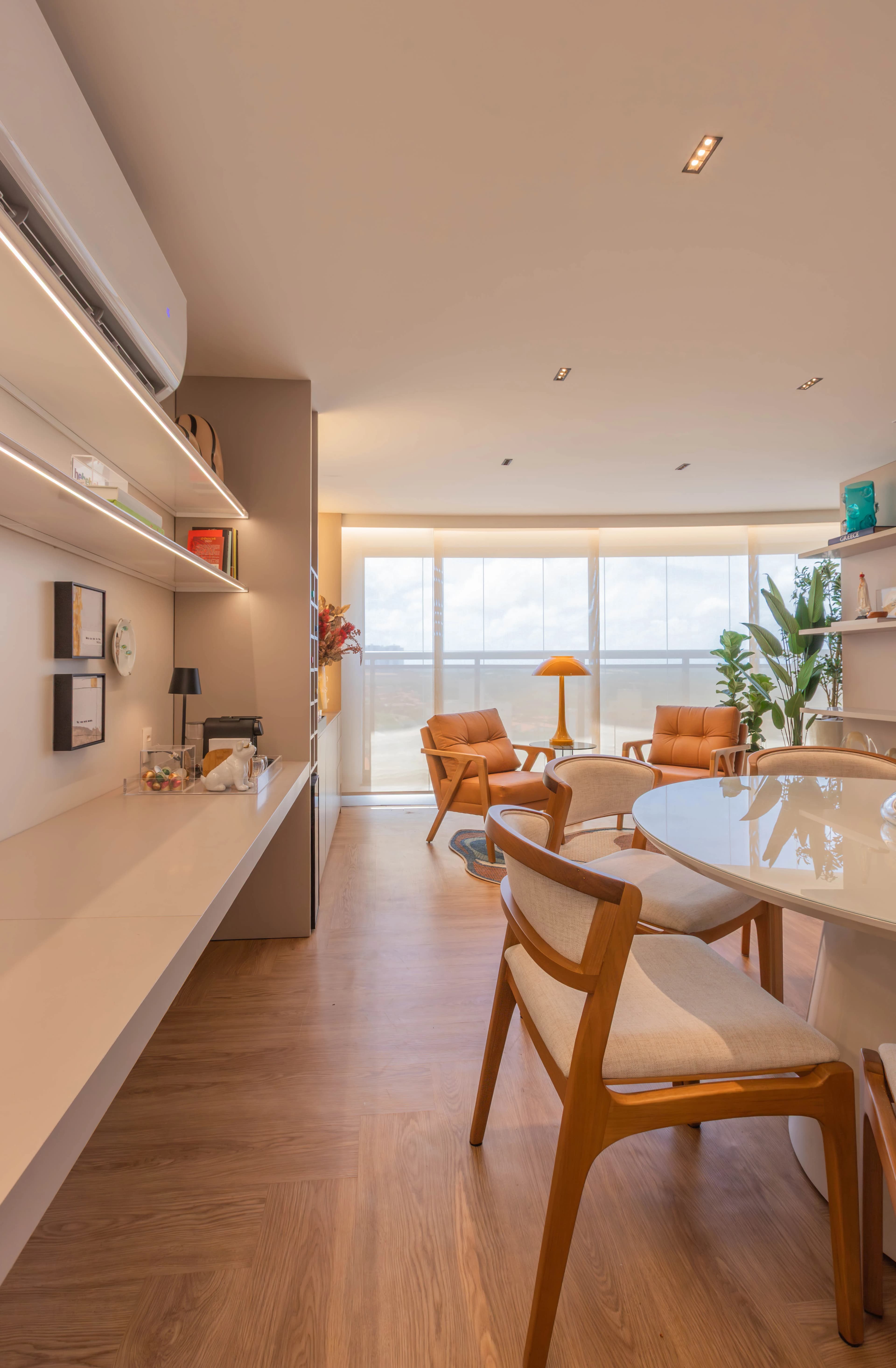 ambiente integrado do projeto Residencial RC em Fortaleza, CE